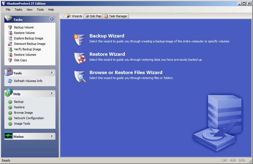 shadowprotect IT 4.0.5 screenshot